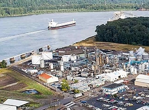 Der Hauptsitz des US-Unternehmens am Columbia River im Bundesstaat Washington (Foto: Emerald Kalama)