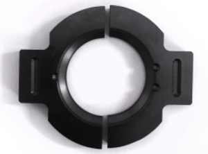 Bauteile aus „Plavis S“ - hier ein Glasrahmen - sind für Betriebstemperaturen jenseits von 300°C ausgelegt (Foto: Bieglo)