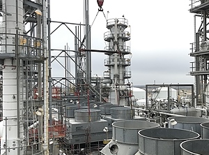 Anlagenumrüstung im texanischen Victoria (Foto: Invista)