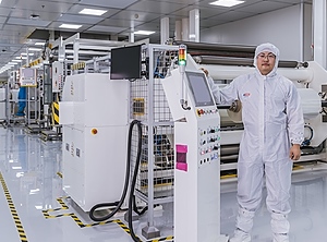 Blick in den neuen Reinraum in Suzhou (Foto: Tesa)