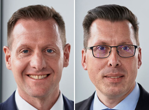 Dr. Börge Wessling  und Stephan Gerharz (v.li.; Foto: Reifenhäuser)