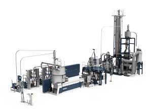 Kapazitätsverdoppler: die neue PET-Recyclinganlage von Erema (Foto: Resilux)