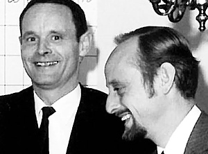 Gründer in den 1960er Jahren: Carl-Wilhelm Edding (links) und Volker Detlef Ledermann (Foto: Edding)