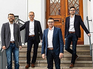 Die neue Unternehmensführung (v.l.): Marcus Hohlweck, Dr. Uwe Zakrzewski, Christoph Heidenescher, Marco Schröder (Foto: Melos)