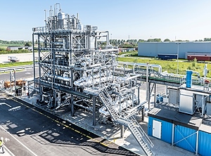So sieht chemisches Recycling aus: die Anlage von Renasci in Oostende (Foto: Renasci).