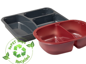 Lebensmittelschalen aus RE PET (Foto: MCP)