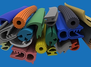 Portfolio von Elastomerprofilen (Foto: Elastofirm)