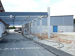 Hallenbau in Friedberg (Foto: E.L.T.)
