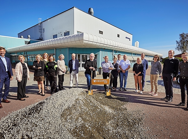 Offizieller Spatenstich im schwedischen Åmål(Foto: Hexpol)