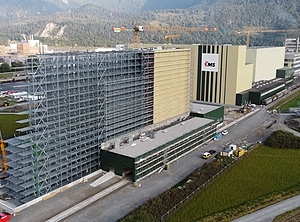 Das neue Hochregallager in Domat / Schweiz (Foto: Ems)