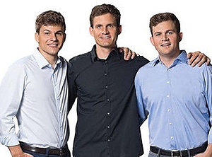 Führungstrio: Jan, Mark und Tim Bauder (Foto: Bauder)
