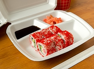 Auf dem absteigenden Ast: Kunststoff-Einwegartikel wie diese Essensbox (Foto: Panthermedia/Elena281)