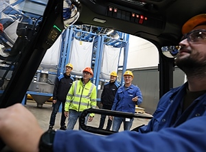 Der Grevener Dienstleister übernahm Logistiktätigkeiten am BASF-Standort Schwarzheide (Foto: Greiwing)