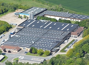 Aus der Vogelperspektive: Das Produktionsgelände von Epsotech Danmark (Foto: Primo)