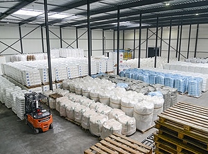 Mehr Platz in Hardenberg / NL: Die neue Lagerhalle (Foto: Sievert Logistik)