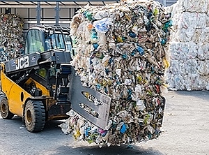 Fertig fürs Recycling: Gemischte Kunststoffabfälle (Foto: Borealis)