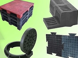 Produkte aus recycelten Mischkunststoffen für Infrastrukturanwendungen (Foto: ER Plastics)