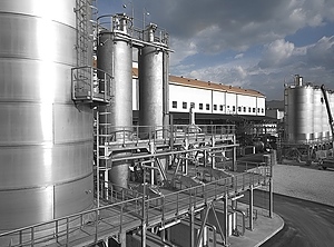 Kurzarbeit: der Novamont-Produktionsstandort in Terni (Foto: Novamont)