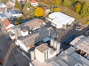 Aus der Vogelperspektive: Hammerl-Produktiosstätte in Gemmrigheim (Foto: Hammerl)