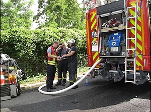 Es gab in Groß-Umstadt nicht allzu viel zu tun für die Feuerwehren (Foto: Feuerwehr Darmstadt-Dieburg)