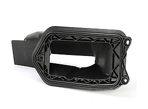 Per 2k-Spritzguss gefertigt: Luftansaugelement für die Automobilindustrie (Foto: Borscheid + Wenig)