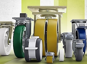 Gefertigt in Rosenfeld: Rollen und Räder (Foto: Blickle)