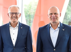Der Chef und sein designierter Nachfolger: Dr. Thomas Zipp (li) und Andreas Becker (Foto: Weber)
