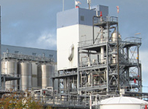 Kapazitätskürzung droht: Das Polycarbonat-Werk in Stade (Foto: Trinseo)