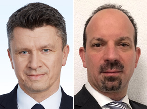Neu im Kreis der Vorstände: Vedran Kujundzic (links) und Stéphane Guélat (Fotos: Borealis, Domo Chemicals)