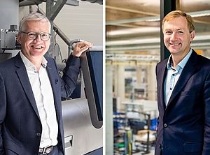 Freuen sich auf die Zusammenarbeit: Erema-CEO Manfred Hackl (links) und Lindner-Geschäftsführer Michael Lackner (Foto: Lindner)