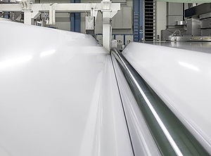 Folienextrusion bei der früheren Treofan (Foto: Treofan)