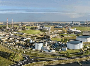 Der frühere Raffinerie-Standort Grandpuits wächst langsam zu einem „grünen“ Zentrum heran (Foto: TotalEnergies)