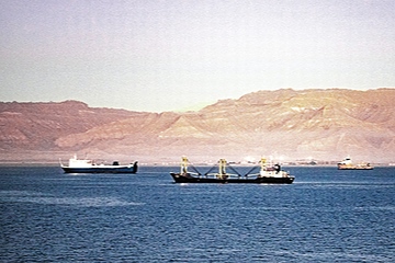 Sonne, Wüste, Wasser - und dann und wann ein Frachtschiff: der Suez-Kanal (Foto: Pexels, Eric Seddon)