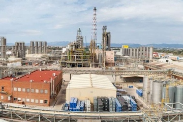 Stillstand in Spanien: Blick auf die Produktionsanlagen nahe Tarragona (Foto: BASF)