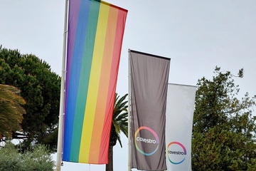 Offenbar kein Hindernis für eine Übernahme durch die arabische Adnoc: Covestro unterstützt LGBTQ (Foto: Covestro)