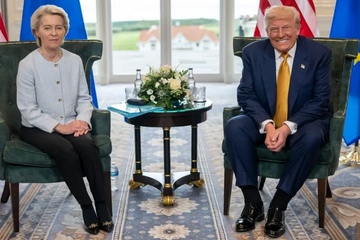 Voller Vorfreude auf den Deal: Dr. Ursula von der Leyen und Donald Trump (Foto: The White House)