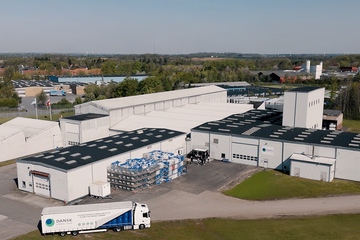 Aus der Vogelperspektive: Das Werk von Dansk Emballage in Jütland (Foto: AST)