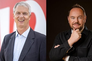 Der alte Chef und der künftige: Sebastian Schwanhäußer (li.) und Michele Molon (Fotos. Schwan-Stabilo)