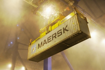Maersk: die Pünktlichkeit in Person, also: Containern (Foto: Pexels/Pankaj Mishra)