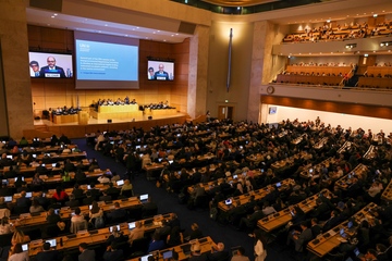 Nur scheinbar einig: Plenum des später krachend gescheiterten Kunststoffgipfels in Genf (Foto: UNEP)