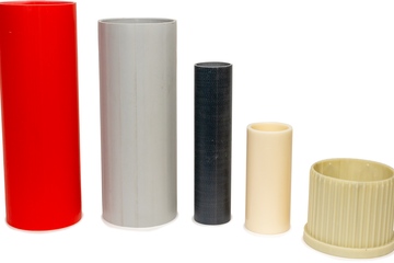 Verpackungshilfsmittel für die Folien- und Klebebandproduktion: Wickelkerne aus Kunststoff (Foto: Sonoco)