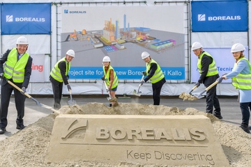 Schaufelweise verspätet: 2019 erfolgt der erste Spatenstich für die PDH-Anlage in Kallo. 2022 sollte sie fertig sein. Ende 2026 könnte es soweit sein (Foto: Borealis)