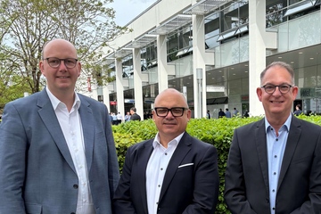 Die Verbandsspitze (v.l.n.r.): Dr. Johannes Lis, der KRV-Vorsitzende Mario Frieben und Christoph Hermes (Foto: KRV)