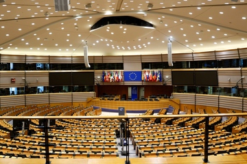 Hier wird EU-Handelspolitik gemacht: Blick in die Brüsseler Parlamentsrunde (Foto: Pexels/Jonas Horsch)  

