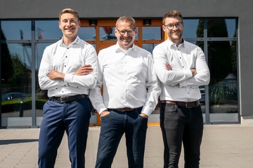 Das neue Führungstrio: Alexander, Christof und Sebastian Spies (v.li.; Foto: Spies)